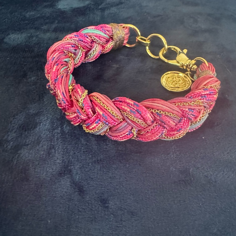 Kendra Scott Masie Corded Braided Friendship Bracelet-gold-NWOT - Picture 3 of 6